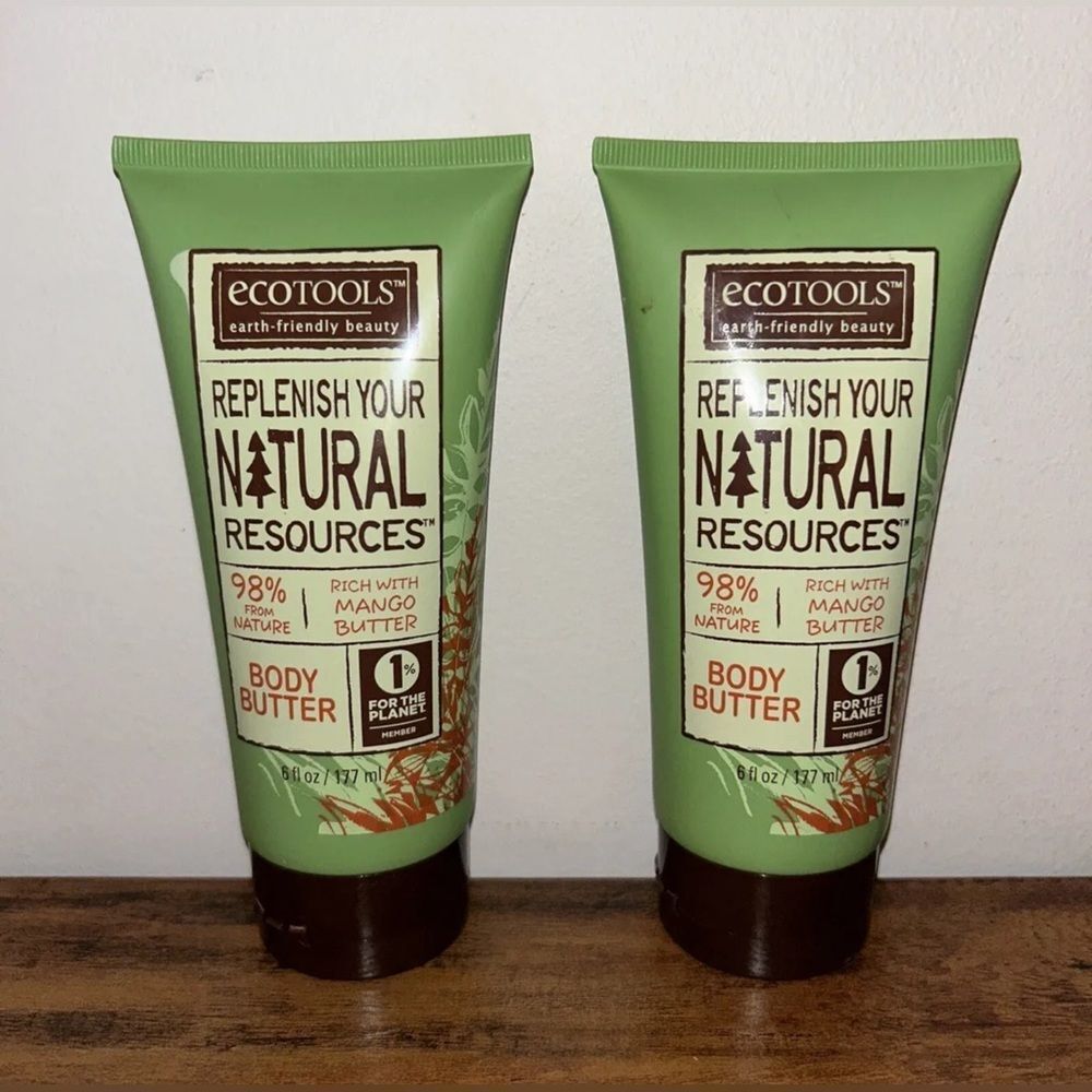 2 Tubes, ecotools Body Butter Rich With Mango Butter 6 fl. oz.